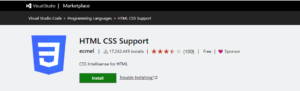 html css support